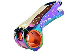 QQY Potence de guidon de vélo colorée 31,8/35 mm -17 degrés 90 mm en alliage forgé CNC Potence de vélo pour VTT, vélo de route, BMX, vélo de piste (coloré)
