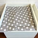 Puckdaddy Sterne+ Wickelauflage, Wendeauflage für Aufsätze mit Trennfach