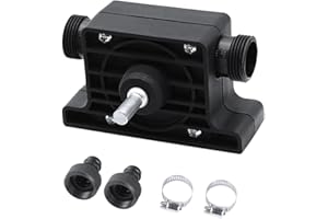 FENGQ Mini Bomba de Agua, Portátil Bomba de Agua Manual, Bomba de Taladro Eléctrico Bomba Trasvase Gasoi transferencia de agua de fluido autocebante para Uso Interior Fuentes Piscinas