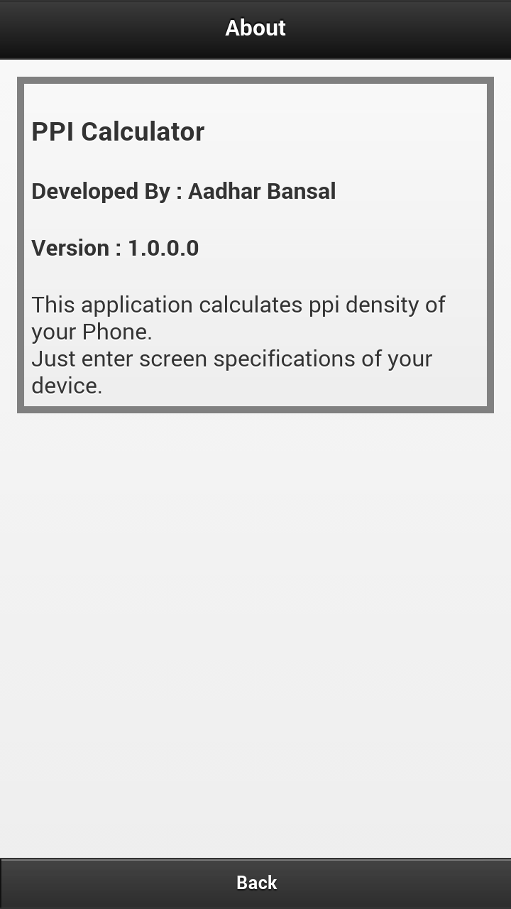 PPI Calculator Amazon.co.uk Appstore for Android