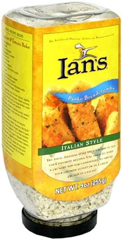 Ians Natural Foods 23994 Ians Italian Panko Bread Crumb - 12x9 Oz