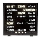 Out of the Blue LED Uhr with Words mit Deutscher Wort-Anzeige