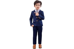 LOLANTA Completo da Ragazzo 2 Pezzi Blazer e Pantaloni per Bambini, Abbigliamento per Il Tempo Libero o Abito da Festa di Nozze, 2-13 Anni