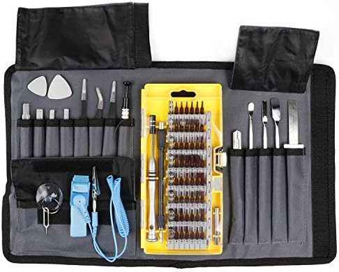 Qqpow Screwdriver Set Magnetic Precision Magnetic Screwdriver Bits Set Repair Tool Screwdriver Set for Small Electronic Devices Such As Cell Phone, Tablet, PC, Laptop, and Glasses