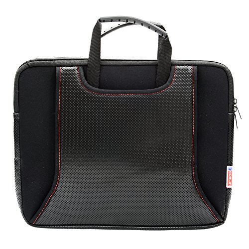 BagaHolics Genuine Neoprene 14 Inch Laptop and Tablet Sleeve Bag with Front and Back Pocket (Black) RS.399 (66.00% Off) - Amazon