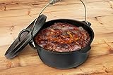 Dutch Oven Topf, Gusseisen-Feuertopf, 8 QT Gusstopf, Bräter...
