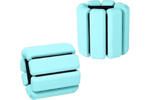 CRETEE 2 Pesas Ajustables para muñeca, Pesas para Tobillo, para Ejercicio, Caminar, Correr, Yoga, aeróbicos, Pilates, Pulsera para soportar Peso, Pulsera de Fitness