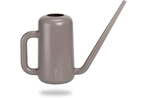 Plastia Regadera Pequeña para Plantas de Interior 1,8 L – Regadera Plantas con Pico Largo para Riego Fácil – Regaderas Jardín de Plástico, Topo