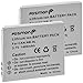 Price comparison product image Fosmon (2 PACKS) Canon NB-4L Replacement Battery Pack Compatible with Canon Digital 50/40, Digital IXUS 30/ 40/ 50/ 55/ 60/ 65, Digital IXUS WIRELESS/ IXUS i zoom/ IXUS i7 zoom/ IXY Digital Wireless/ IXY Digital 40/ 50/ 55 / 60/ IXY Digital L3 Series/ IXY Digital L4/ IXY Digital Series/ PowerShot SD30/ SD40/ SD400/ SD430 WIRELESS/ SD450/ SD600/ SD630/ Powershot SD Series/ Powershot SD200/ SD300