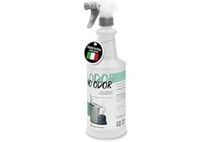 ErrecHome No Odor, Elimina Odori Intensi e Persistenti da Superfici Dure, Bidoni, Cassonetti, Scarichi, Palestre, Cucine, Flacone da 1 L