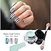 DE'LANCI Mirror Nail Glitter Powder 4Box 3g-Gold Silver Pigment Powder Nail Art Chrome-Glitter Dust Powder - Decoration Nails Art-Beauty Makeup Cosmetics Tools Kit with 4Pcs Sponge Stick