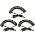 Produktbild com-four® 3X Daten- und Ladekabel USB2.0 A Stecker auf Micro USB Stecker für Ihr neues Smartphone 20-50 cm Spiralkabel schwarz (3 Stück)