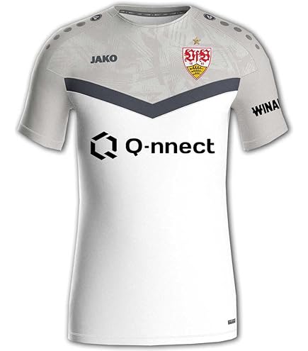 JAKO VfB Stuttgart T-Shirt Iconic International VfB 1893 Tee Shirt Jersey Trikot, Größe:4XL