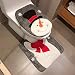 Produktbild Lispeed Wärmer Waschbar WC-Sitz-Pad Badezimmer Bad WC-Sitzbezüge Toiletten Sitzbezug Closestool Seat Pad Toilet Seat Cover WC-Sitz Kissen Toilette Sitz Abdeckung für Universal Toilettensitz