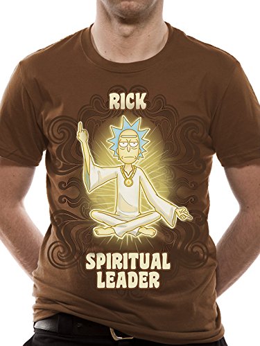 Rick & Morty Spiritual Leader Camiseta Marrón M