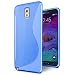 Produktbild Samsung Galaxy Note 3 Hülle, Conie Mobile Ultra Slim Backcover Schutzhülle TPU Silikon Rückschale Cover in Blau