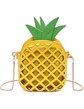 Honeymall 3D Mädchen klein süße Obst mini Clutch Umhängetaschen Handtasche transparente Abendtasche mit Reißverschluss...
