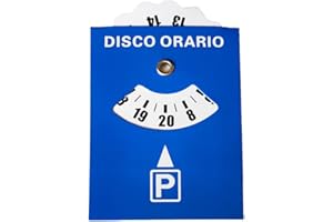 CARALL PT608279 Disco horario adhesivo, disco de tiempo tipo Europa, parquímetro, disco aparcamiento de plástico con permiso autoadhesivo