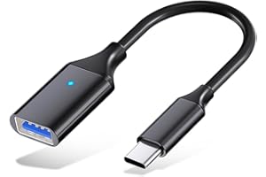 SOOIIYU Adattatore da USB C a USB 3.0, Cavo OTG USB di Tipo C Maschio a USB Femmina, Compatibile con iPhone 15/16 Pro Max, iPad Pro, MacBook Pro/Air, Samsung Galaxy S24/S23/S21, Huawei, Google Pixel
