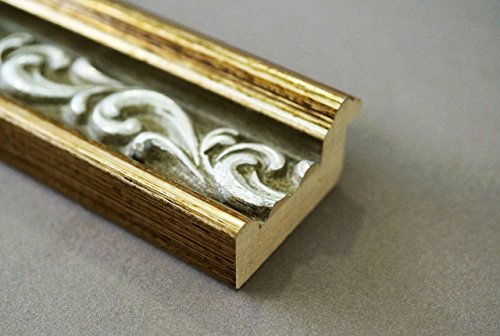 Spiegel Wandspiegel Badspiegel Flurspiegel Garderobenspiegel – Über 200 Größen – Verona Grün Gold 4,4 – Außenmaß des Spiegels 70 x 140 – Wunschmaße auf Anfrage – Antik, Barock - 6