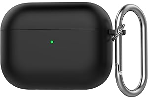 FTRONGRT Case Compatible with AirPods Pro 3, Anti-Scratch, Shockproof, Soft Silicone, Bluetooth Earphone Cover.Black