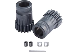 BZ 3D RNC Nitrogen-Based Chain Nano Coating Dual Drive Gear Extruder Kit Upgrade For Prusa 3D Printer MK2/MK2.5/MK3 Extruder For Dual Drive Dual Gear Extruder.（Type 2）