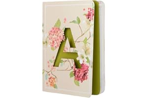 Doodle Initial A Premium Soft Bound Notebook Diary for Girls and Women (B6, 80 GSM, 192 Ruled Pages) Floral Design
