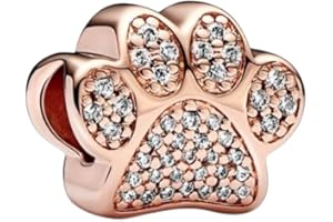 BEEUVIP Charmes Animaux personnages vie pour Bracelets - Charms de Perles ajourées en Argent Sterling 925, charmes de Coeur d'amour pour Bracelets et Colliers pour Femmes Filles