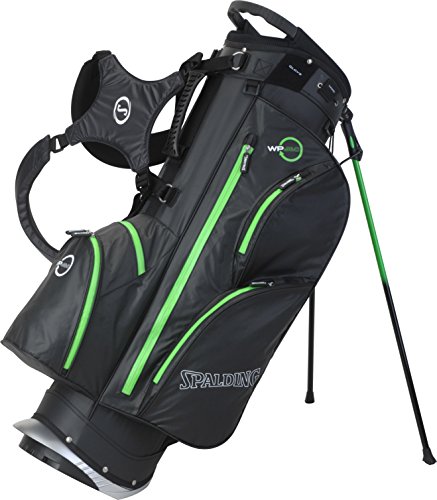 Spalding-Waterproof-Stand-Bag-BlackLime-9-Inch