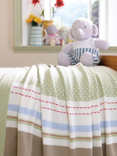 Izziwotnot Humphrey's Bedtime Cot Bed Knitted Blanket (100 x 130 cm)