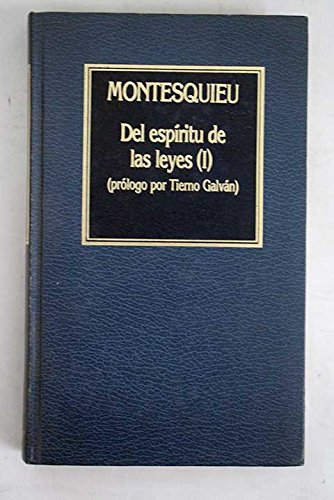 Preisvergleich Produktbild Del espíritu de las leyes I