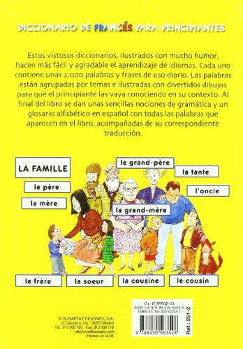 Book's Cover of Diccionario de francés para principiantes