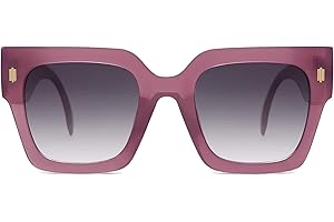 SOJOS Quadrati Occhiali da Sole Donna Gatto Grandi Rettangolari Vintage Occhiali da Sole Ragazza Protezione UV400 Moda Grande Telaio Sfumature SJ2194