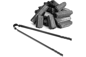 Nikou Pince à Charbon, Pince Multifonction en Métal pour Barbecue, Pince pour Déchets, Outils de Service au Charbon de Bois pour Barbecues et Pique-Niques en Plein Air