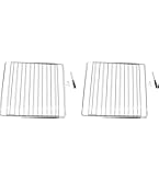 SPARES2GO Universal Chrome Fixed Adjustable Arm Grill Wall Shelf Oven, Cooker Hood, BBQ & Grill (310mm x 360-590mm