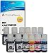 Produktbild 12 Tintenpatronen kompatibel für Epson 105 106 EcoTank ET-7700 ET-7750 - Schwarz/Foto-Schwarz/Cyan/Magenta/Gelb, hohe Kapazität (BK 140ml & PBK/C/M/Y 70ml)
