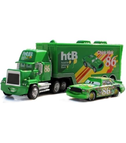 MccQueen Jouet Voiture Lightniing Cars Modèle Transformable, Petite Voiture Enfant, Jouets Cars, Camion Transporteur Pour Enfants - Cadeau D' Anniversaire (Jaune