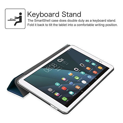 Fintie Huawei MediaPad T1 10.0 Hülle – Ultra Schlank Superleicht Ständer (SlimShell) Case Cover Schutzhülle Etui Tasche für Huawei MediaPad T1 10.0 LTE / WiFi (9,6 Zoll) Tablet-PC, Marineblau - 5