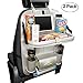 Produktbild HCMAX 2 Pack Luxus Auto-Rückenlehnenschutz Autositz-Zurück-Organisator Faltbar Esstisch Halter Tablett Multifunktional Schutz Aufbewahrungstasche Trittmatte Reisezubehör PU-Leder