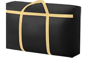 MUSBUS 1P Sac de Déménagement, Essentiels de Voyage, Sacs de Déménagement Robustes Extra Large, Sacs de Rangement Imperméables Fermetures à Glissière et Poignées, Boîtes de Déménagement pour Emballage