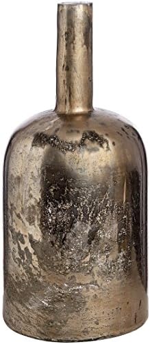 Ye Olde England Large Floor Standing Antique Silver Mercury Glass Vase