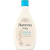Aveeno Baby Daily Care Hair and Body Wash (1 x 400 ml), Tear-Free Baby Wash with Gentle Fragrance with Collodial Oatmeal, Gen