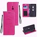 Produktbild Sony Xperia XZ3 Hülle,Sony Xperia XZ3 Case,Carols Geprägtes Kätzchen Design Muster Prägemuster Design Folio Cover Wallet im Bookstyle mit Standfunktion Karteneinschub und Magnetverschluß Etui für Sony Xperia XZ3 - Rose rot