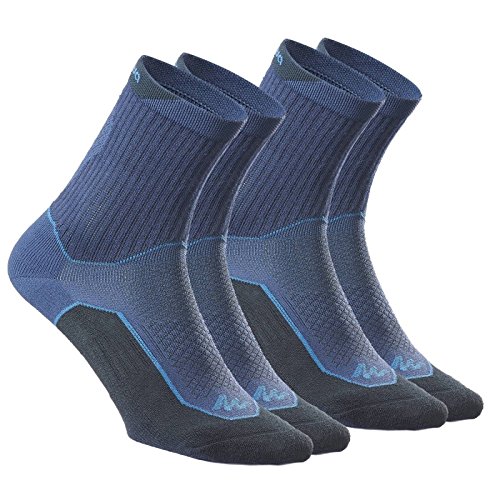 Quechua High Upper Nature Hiking Socks Arpenaz 100 2 Pairs - Navy RS.539.00