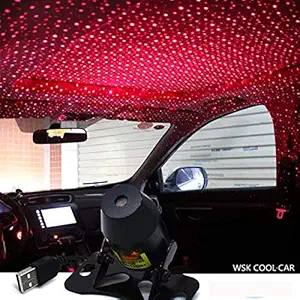 Automaze Interior Car Roof Full Projection Laser USB Atmosphere Ambient Star Light LED (K7 Without Remote)
