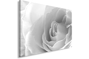 Feeby Frames, Cuadro en lienzo, Cuadro impresión, Cuadro decoración, Canvas 40x50 cm, ROSA, BLANCO, GRIS