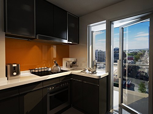 Küchenrückwand aus Glas, hochwertige Glasrückwand in 10 Farben, maßgefertigt … - 9