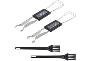 Weforu 4 Pieces Keycap Remover with Keyboard Brush Set, Keycap Puller Key Axis Remover for Mechanical Keyboard Removing Fixing Keyboard Tools
