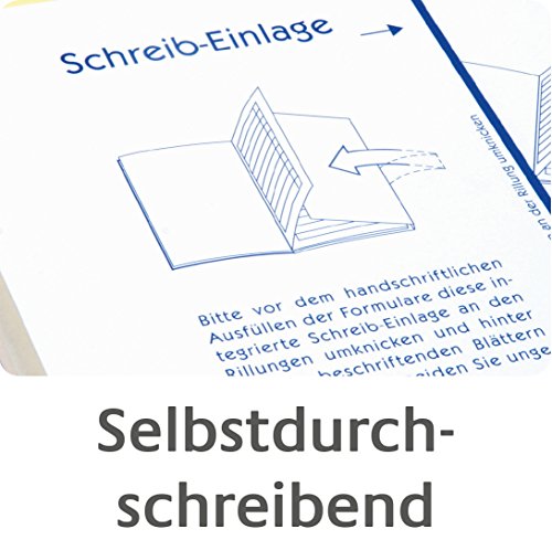Avery Zweckform 1741 Kurzbrief (1/3 A4, selbstdurchschreibend, 2×40 Blatt) weiß/ gelb - 5