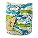 iZiv(TM) Newborn Organic Infant Waterproof/Adjustable/Reusable/Washable Pocket Cloth Diaper Fit Babies 0-3 Years(Fish)